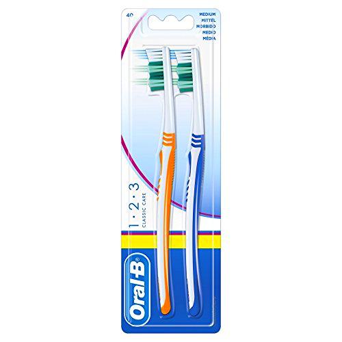Oral - B 1-2-3 Classic care Cepillos de dientes dureza media