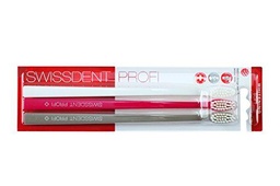 Swiss Dent cepillo de dientes blanqueamiento Trio (3 unidades) suave de color blanco/rosa/gris