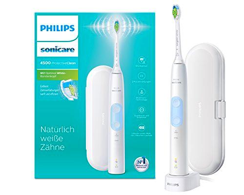 Philips Sonicare ProtectiveClean 4500 HX6839/28 - Cepillo de dientes sónico con 2 programas de limpieza