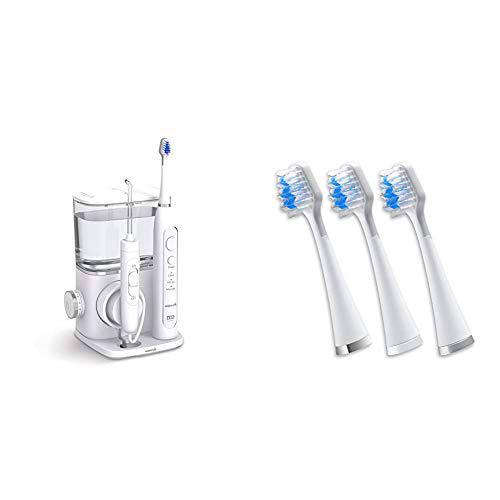 Waterpik Complete Care 9.0 - Cepillo de dientes eléctrico sónico y irrigador bucal + Cabezales de Recambio del Cepillo Sónico Triple Complete Care