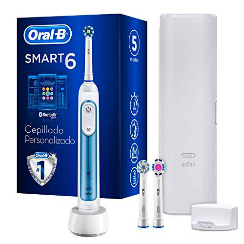 Oral-B Smart 6 6000N CrossAction - Cepillo Eléctrico 1 Azul Conectado