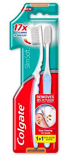 COLGATE cepillo dental slim soft blister 2 unidades