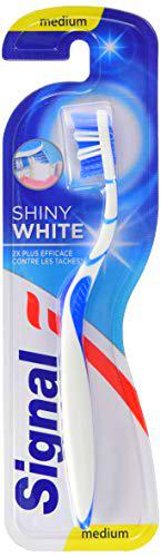 Signal Shiny White - Paquete de 4 cepillos de dientes