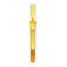 Dentissimo Premium Medium Gold Toothbrush, Coated With 24 KT Gold
