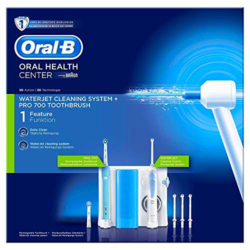 Oral-B kit para la higiene bucal, Oral-B Pro 700 Cepillo eléctrico e irrigador Waterjet