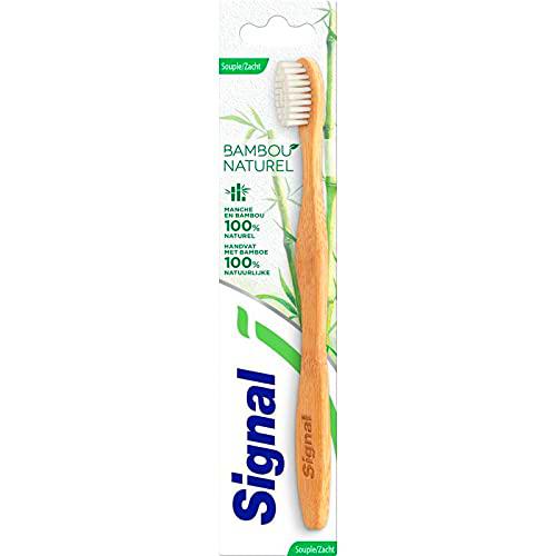SIGNAL 1 cepillo de dientes flexible de bambú 100 % natural