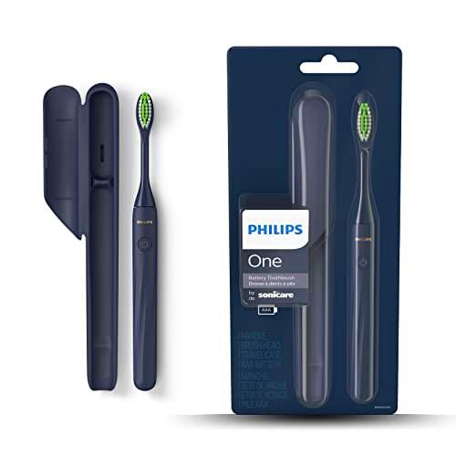 Philips One Battery Toothbrush - Electric Toothbrush in Midnight Blue (Model HY1100/04)