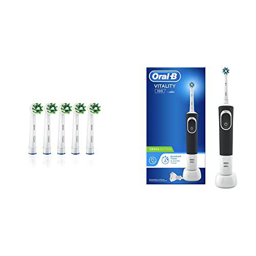 Oral-B CrossAction - Cabezales para cepillo de dientes eléctrico (5 unidades