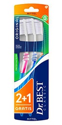 Dr.BEST Cepillo de dientes original mediano (3 unidades)