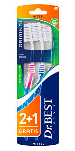 Dr.BEST Cepillo de dientes original mediano (3 unidades)