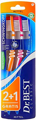 Dr.BEST Cepillo de dientes con cabezal oscilante (3 unidades)