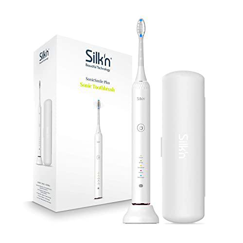 Silk`N Sonicsmile Plus, Blanco, Cepillo Eléctrico Sónico para Unos Dientes Limpios y Blancos