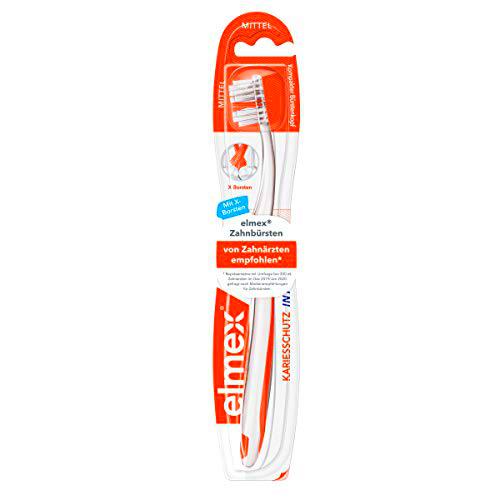 Elmex Inter X - Cepillo de dientes (cabezal corto, medio