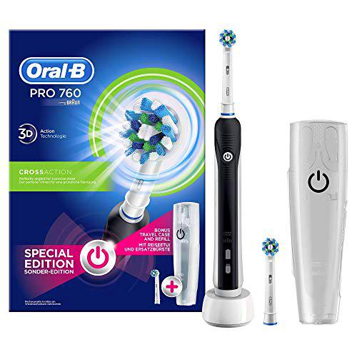 Oral-B PRO 760 - Cepillo de dientes eléctrico con funda de viaje