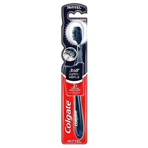 Colgate - Cepillo de dientes 360° de carbón activo