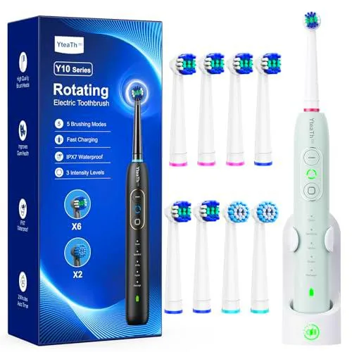 Cepillo de Dientes Eléctrico de Rotación para Dientes Sensibles