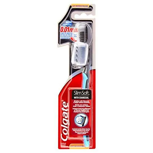 Colgate cepillo Slim Soft Carbón – Paquete de 12 cepillos