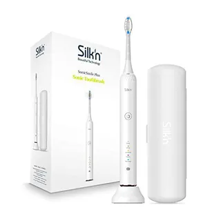 Silk`N Sonicsmile Plus, Blanco, Cepillo Eléctrico Sónico para Unos Dientes Limpios y Blancos