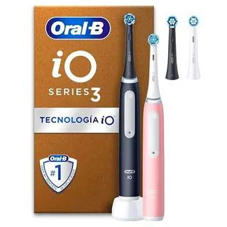 Oral-B iO 3 Cepillo de Dientes Eléctrico Duo Negro & Rosa