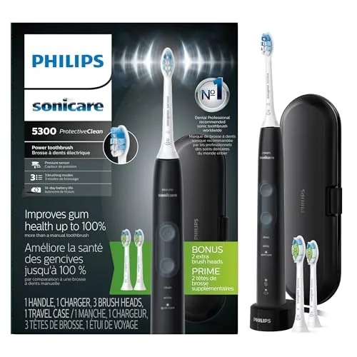 Philips Sonicare ProtectiveClean 5300 - Cepillo de dientes eléctrico recargable