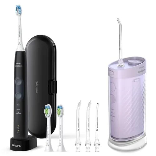 Philips Sonicare Kit de cuidado completo, hilo dental compacto 1000
