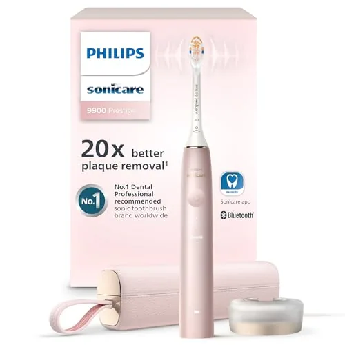 Philips SONICARE 9900 Prestige HX9990/13 - Cepillo de dientes eléctrico recargable con SenseIQ