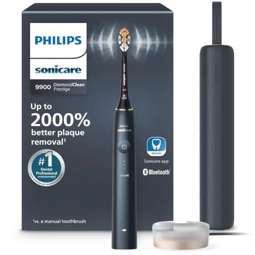 Philips Sonicare 9900 Prestige Cepillo de dientes eléctrico recargable con SenseIQ