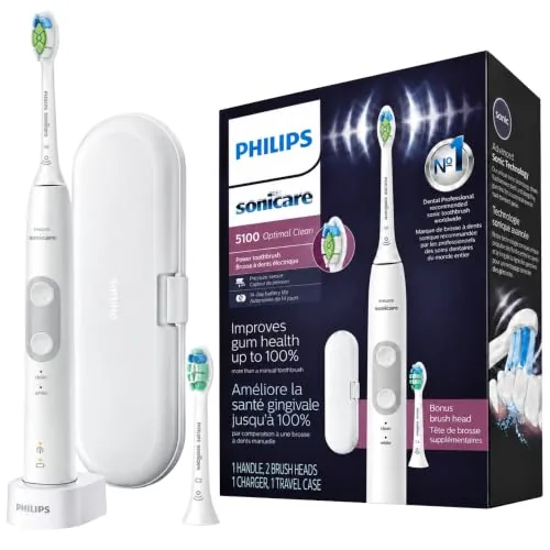 PHILIPS Sonicare Cepillo de dientes eléctrico recargable con sensor de presión