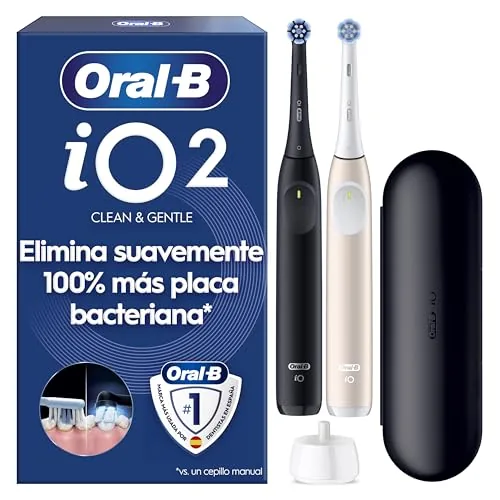 Oral-B iO 2 Cepillos de Dientes Eléctricos, Negro y Rosa de Oral-B