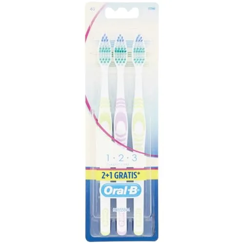 Oral-B - Cepillo de dientes manual - Medio (3 unidades)