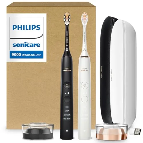 Philips Sonicare DiamondClean Serie Smart con A3 (negro y oro rosa) de Philips Sonicare