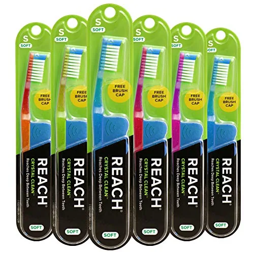 Reach Crystal Clean Cepillo de dientes, cerdas suaves