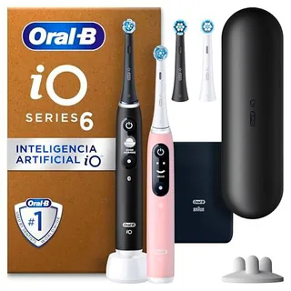 Oral-B iO 6 Cepillo De Dientes Eléctrico Duo Negro & Rosa