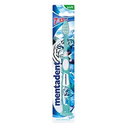 Mentadent, Cepillo de Dientes, con Ventosa, Colores Aleatorios