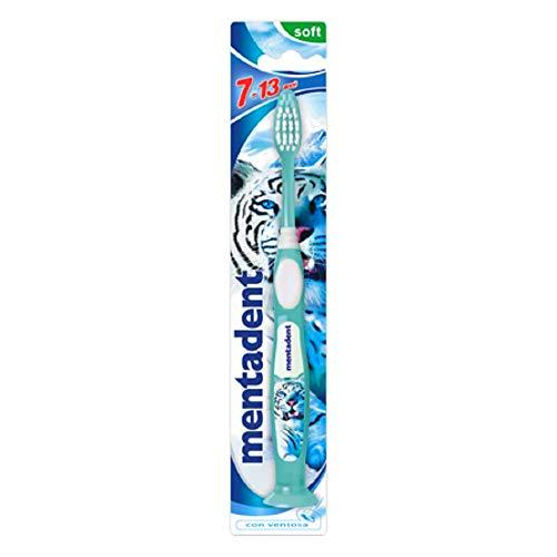 Mentadent, Cepillo de Dientes, con Ventosa, Colores Aleatorios