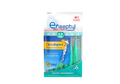 EFISEPTYL - 6 cepillos Clean Expert 0,9 mm
