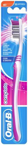 Oral-B Complete - Cepillo manual, color blanco y morado