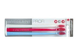 Cepillo de dientes suave Swissdent Profi, trio (3 unidades) extrasuave