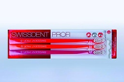 Swiss Dent cepillo de dientes blanqueamiento Trio suave rojo/naranja/rosa (Pack de 3