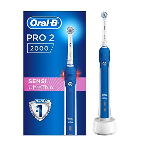 Oral-B PRO 2 2000 Sensi Ultrathin Cepillo de dientes eléctrico recargable con tecnología de Braun