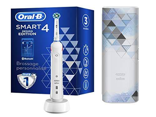 Braun Oral-B Smart 4 – 4500 – Edición de diseño, cepillo de dientes eléctrico recargable
