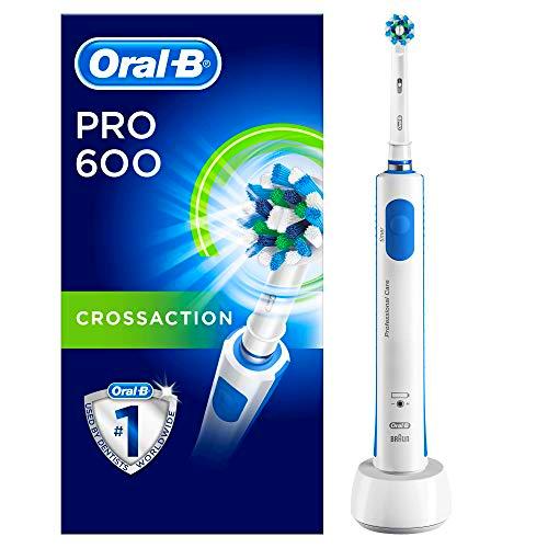 Oral-B PRO 600 CrossAction - Cepillo de dientes eléctrico recargable
