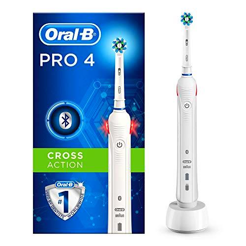Oral-B PRO 4 - Cepillo de dientes eléctrico, con control visual de presión y servicio de asistencia Smart Coaching