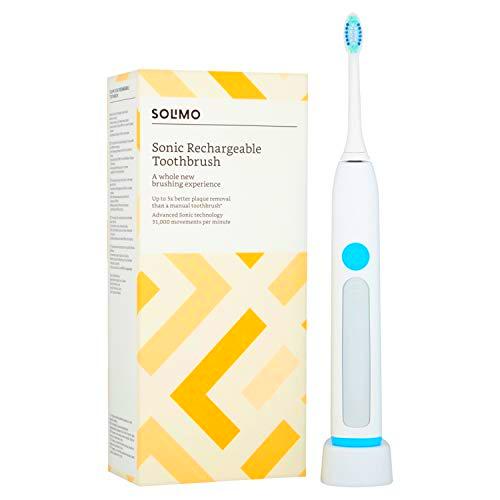 Marca Amazon -Solimo Cepillo de dientes recargable Sonic