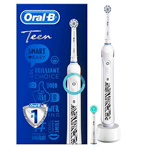 Oral-B SmartSeries Teen Girls Sensi Ultrathin - Cepillo eléctrico recargable con tecnología de braun