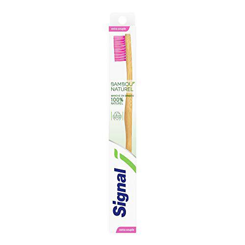 Signal - Cepillo de dientes manual (bambú, 100% natural
