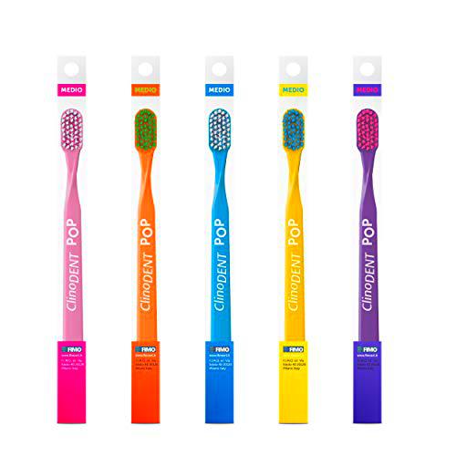 Cepillo de dientes Clinodent 5 Cepillos de dientes multicolor