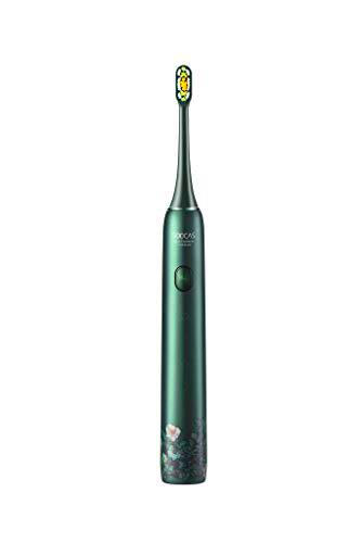 Cepillo de dientes eléctrico sónico SOOCAS recargable para con motor de 39600 VPM 4 modos temporizador inteligente 4 horas de carga 30 días de uso Incluye estuche de viaje y 3 cabezales de cepillo