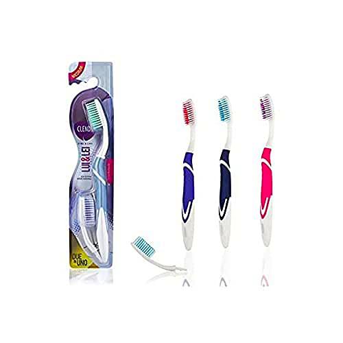 Clendy 105040 - Cepillo de dientes para hombre y mujer (cerdas medianas)