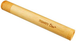 Mohani Estuche de bambú para cepillos de dientes, 50 ml